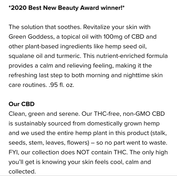 🌿 Vegan Farm RX Green Goddess Facial oil - Picture 3 of 9